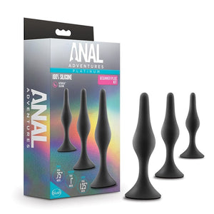 Anal - Kits Anal Adventures Beginner Plug Kit Black