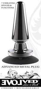 Anal Plugs Advanced Metal Plug - Black Chrome