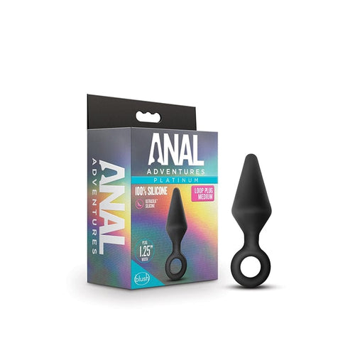 Anal - Plugs and Probes non vibrating Anal Adventures Loop Plug Medium Black