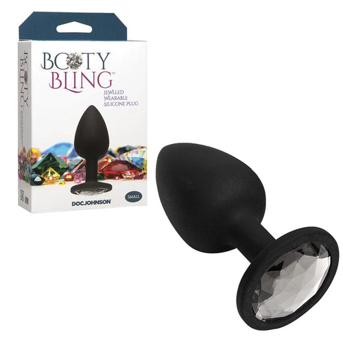 Anal - Plugs and Probes non vibrating Booty Bling - Small Silver