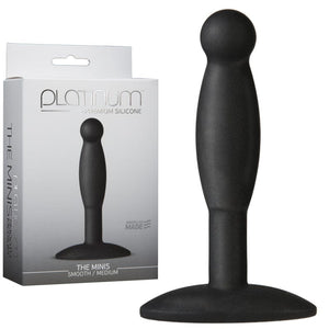 Anal - Plugs and Probes non vibrating Platinum - The Minis - Smooth - Med Blk