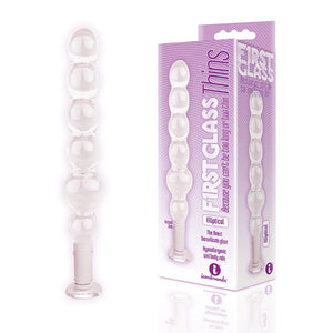 Anal - Plugs and Probes non vibrating The 9's Glass Thins Elliptical Glass Plu