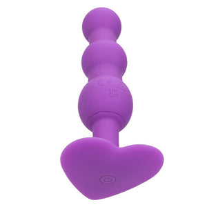 Anal Plugs First Time Triple Beaded Probe - Purple