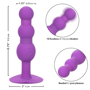 Anal Plugs First Time Triple Beaded Probe - Purple