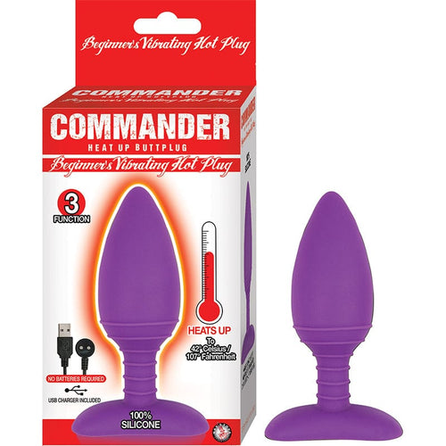 Anal - Plugs & Probes Vibrating Commander Beginner Vib Hot Plug Purple