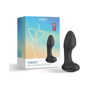 Anal - Plugs & Probes Vibrating HPB Frenzy Press Sens App Rotat Plug Blk