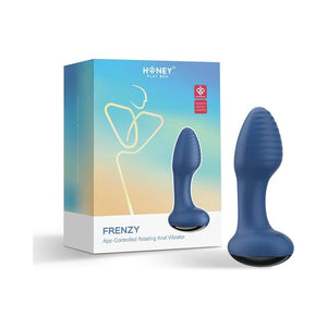 Anal - Plugs & Probes Vibrating HPB Frenzy Press Sens App Rotat Plug Blu