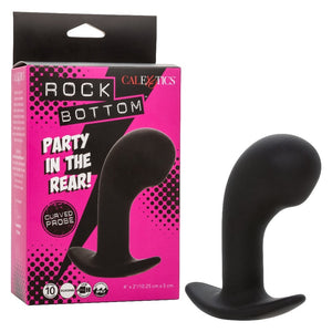 Anal Probes Rock Bottom Curved Probe - Black