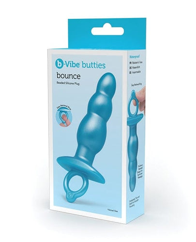 Beads & Balls b-Vibe Butties Bounce Beaded Tapered Plug - Blue