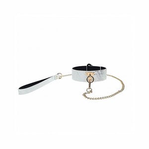 BONDAGE, FETISH & KINK Ouch Florence Collection CollarLeash Wht