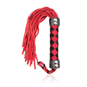 BONDAGE, FETISH & KINK Ple'sur 15.5in Leather Flogger Red