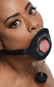 Bondage Gear Pie Hole Silicone Feeding Gag