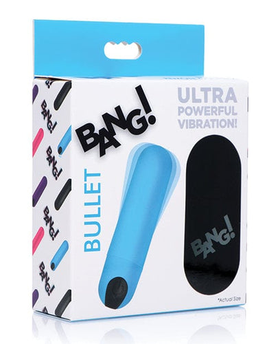 Bullets, Eggs, Rings Bang! Vibrating Bullet w/ Remote Control - Blue