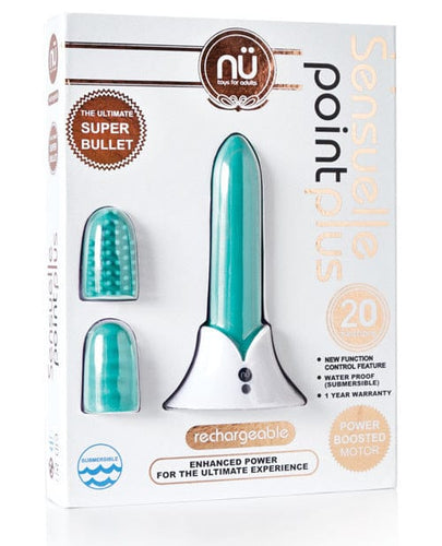 Bullets, Eggs, Rings Nu Sensuelle Point Plus Rechargeable Bullet - Tiffany Blue