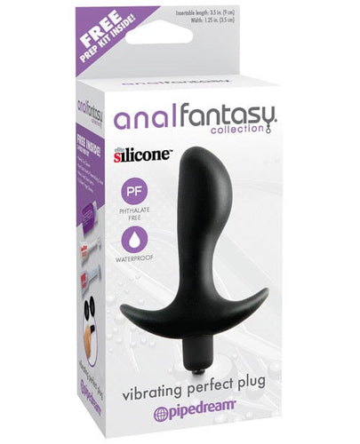 Butt Plugs Anal Fantasy Collection Vibrating Perfect Plug - Black