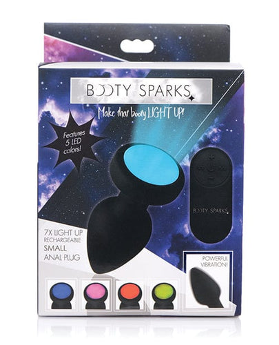 Butt Plugs Booty Sparks Silicone Vibrating LED Plug - Small