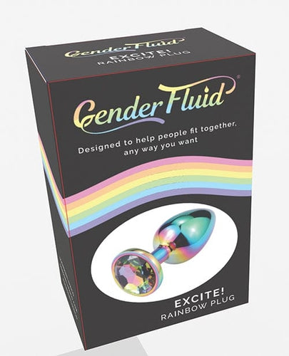 Butt Plugs Gender Fluid Excite! Plug - Rainbow