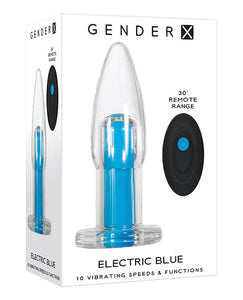 Butt Plugs Gender X Electric Blue – Vibrant Design, Powerful Vibration