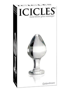 Butt Plugs Icicles No. 25 Hand Blown Glass - Clear