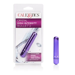 Clitoral Vibrators Crystal High Intensity Bullet 2 - Purple