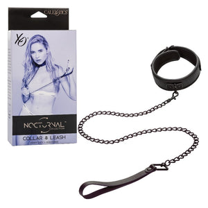 Collars Nocturnal Collection Collar and Leash - Black