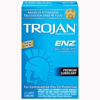 Condoms Trojan enz lubricated 12 pk