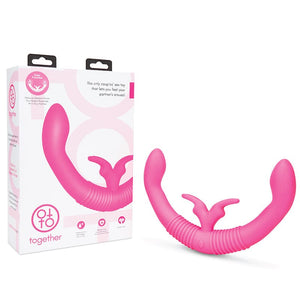 DISCREET VIBRATORS Together Couples Dual Rabbit Vibr Pnk