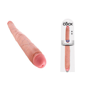 Dongs - Double Dongs King Cock 16in Tapered Double Beige