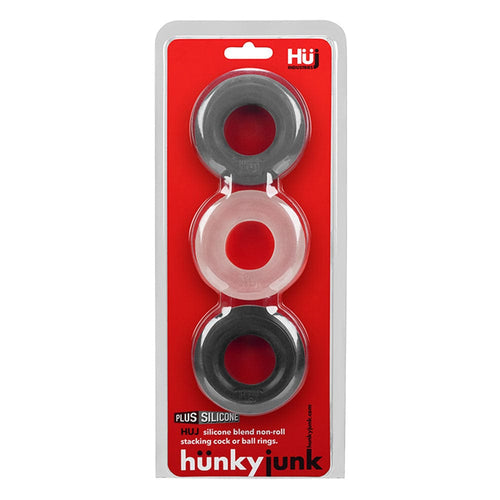 Kits Hunkyjunk Huj3 C-Ring 3 Pk - Tar / Multi