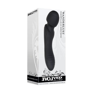 MAGIC WANDS & BODY MASSAGERS Evolved Wanderlust DualEndedWandVibe Blk