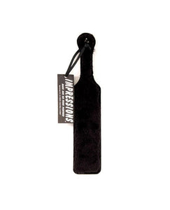 Paddles Sportsheets Leather Paddle w/Black Fur