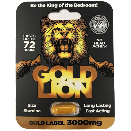 Pills And Potions For Men Gold Lion Male Enhancement Pill 1ct