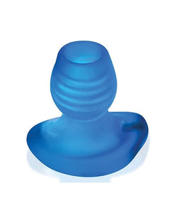 Probes & Plugs Oxballs Glowhole 1 Hollow Buttplug w/LED Insert Small - Blue Morph