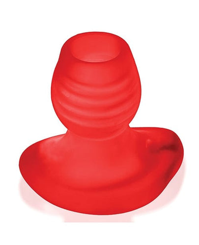 Probes & Plugs Oxballs Glowhole 2 Hollow Buttplug w/LED Insert Large - Red Morph