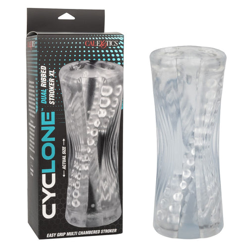 Prostate Massagers & P Spot Stimulators Cyclone dual ribbed stroker xl