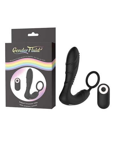 Prostate Stimulators Gender Fluid Enrapt Prostate Vibe w/Remote - Black