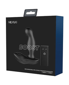 Prostate Stimulators Nexus Boost Prostate Massager w/Inflatable Tip - Black