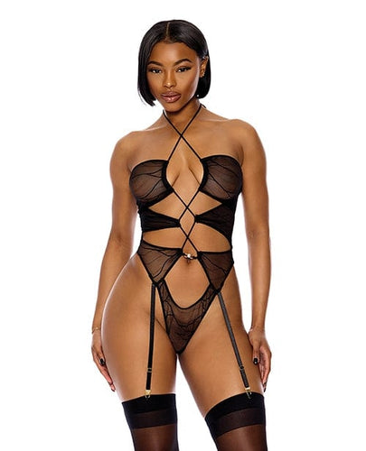 Teddies Pull My Strings Sheer Mesh Halterneck