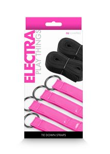 Tiedowns Electra Play Things - Tie Down Straps - Pink