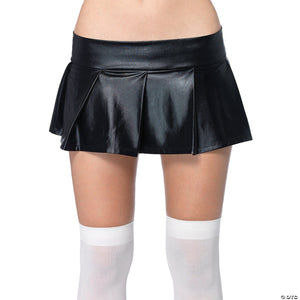 Women's Costumes Wet look pleated skirt-sm